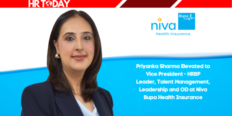 Priyanka Sharma Elevated to Vice President - HRBP Leader, Talent Management, Leadership and OD at Niva Bupa Health Insurance