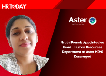 Sruthi Francis Appointed as Head – Human Resources Department at Aster MIMS Kasaragod