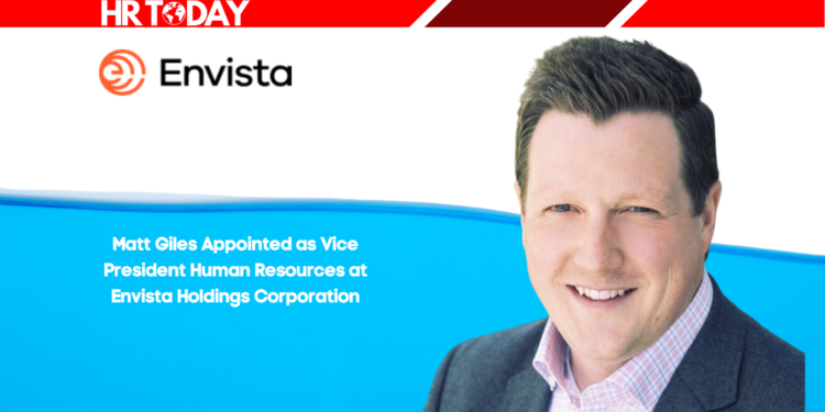 Matt Giles Appointed as Vice President Human Resources at Envista Holdings Corporation