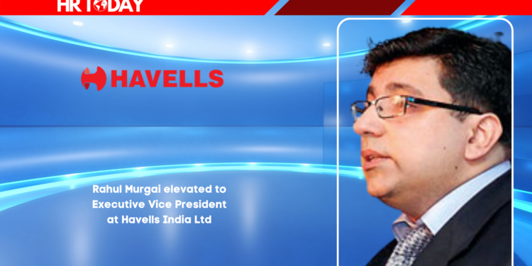 Rahul Murgai elevated to Executive Vice President at Havells India Ltd
