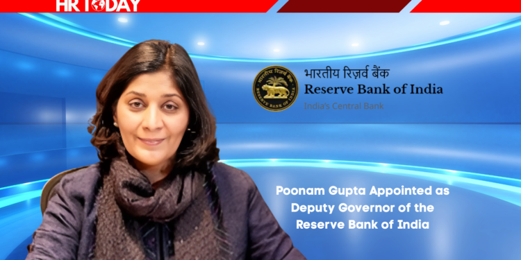 Poonam Gupta Appointed as Deputy Governor of the Reserve Bank of India