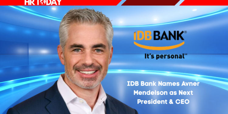 IDB Bank Names Avner Mendelson as Next President & CEO