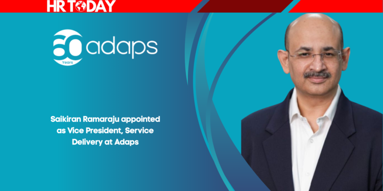 Saikiran Ramaraju appointed as Vice President, Service Delivery at Adaps