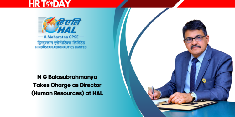 M G Balasubrahmanya Takes Charge as Director (Human Resources) at HAL