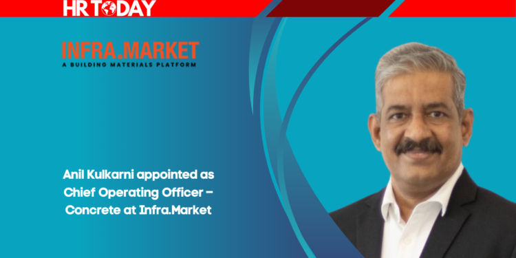 Anil Kulkarni appointed as Chief Operating Officer – Concrete at Infra.Market