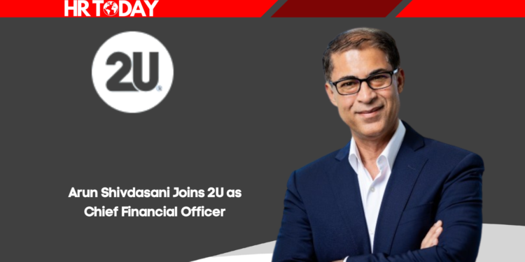 Arun Shivdasani Joins 2U as Chief Financial Officer