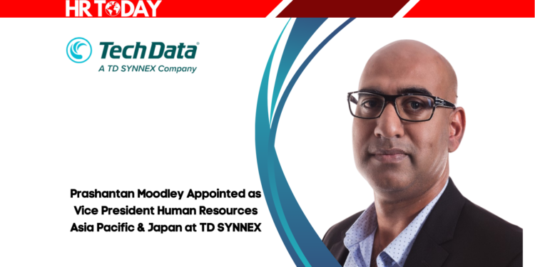 Prashantan Moodley Appointed as Vice President Human Resources Asia Pacific & Japan at TD SYNNEX