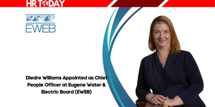 Diedre Williams Appointed as Chief People Officer at Eugene Water & Electric Board (EWEB)