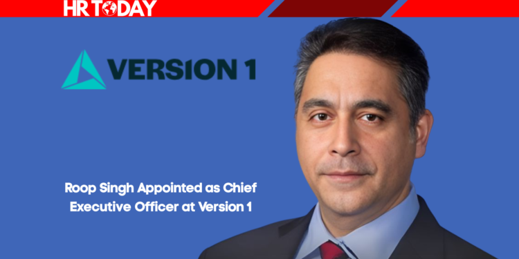 Roop Singh Appointed as Chief Executive Officer at Version 1