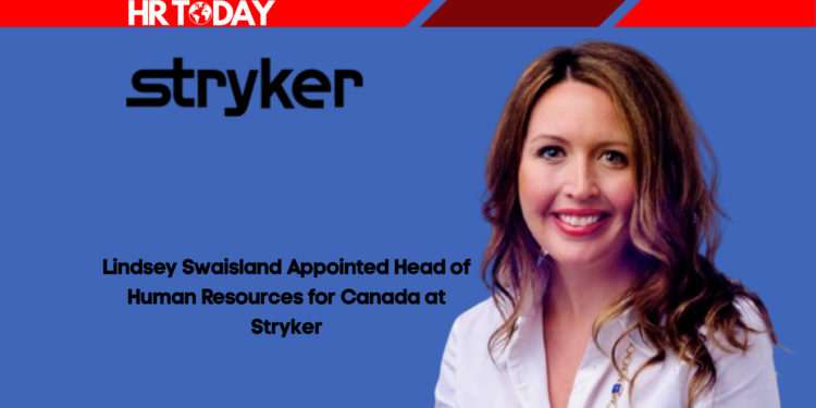 Lindsey Swaisland Appointed Head of Human Resources for Canada at Stryker