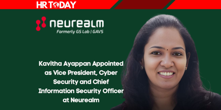 Kavitha Ayappan Appointed as Vice President, Cyber Security and Chief Information Security Officer at Neurealm