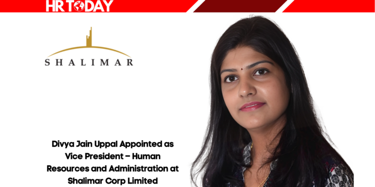 Divya Jain Uppal Appointed as Vice President – Human Resources and Administration at Shalimar Corp Limited