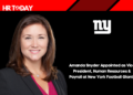 Amanda Snyder Appointed as Vice President, Human Resources & Payroll at New York Football Giants