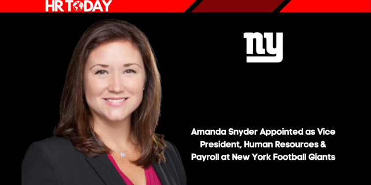 Amanda Snyder Appointed as Vice President, Human Resources & Payroll at New York Football Giants