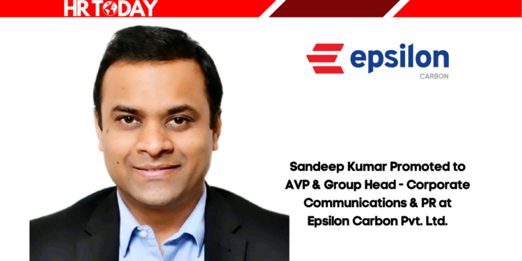 Sandeep Kumar Promoted to AVP & Group Head - Corporate Communications & PR at Epsilon Carbon Pvt. Ltd.
