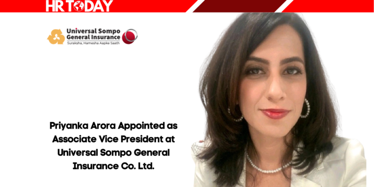 Priyanka Arora Appointed as Associate Vice President at Universal Sompo General Insurance Co. Ltd.