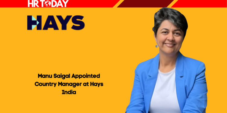 Manu Saigal Appointed Country Manager at Hays India