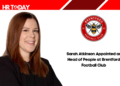 Sarah Atkinson Appointed as Head of People at Brentford Football Club
