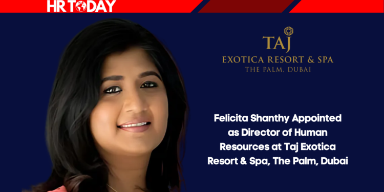 Felicita Shanthy Appointed as Director of Human Resources at Taj Exotica Resort & Spa, The Palm, Dubai
