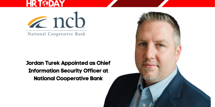 Jordan Turek Appointed as Chief Information Security Officer at National Cooperative Bank