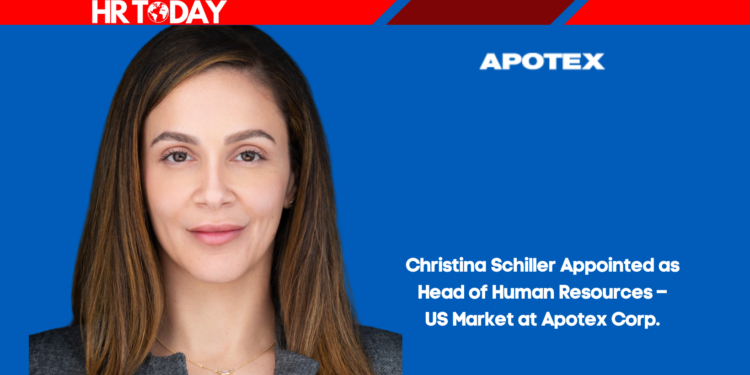 Christina Schiller Appointed as Head of Human Resources – US Market at Apotex Corp.