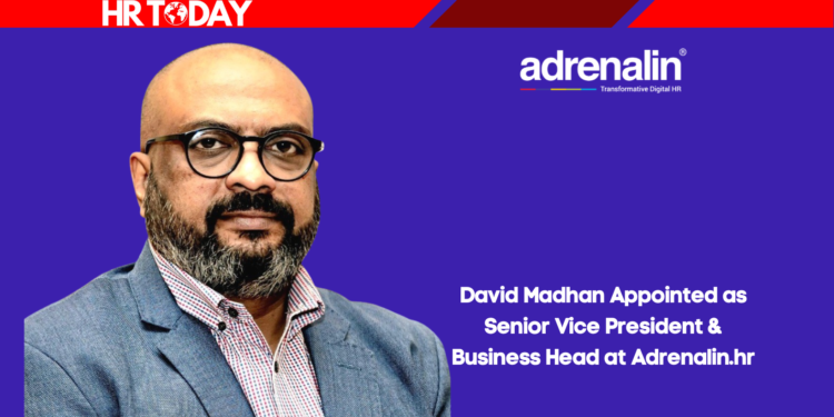 David Madhan Appointed as Senior Vice President & Business Head at Adrenalin.hr
