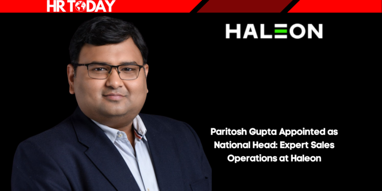Paritosh Gupta Appointed as National Head: Expert Sales Operations at Haleon