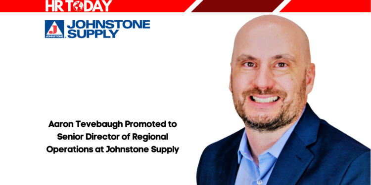 Aaron Tevebaugh Promoted to Senior Director of Regional Operations at Johnstone Supply