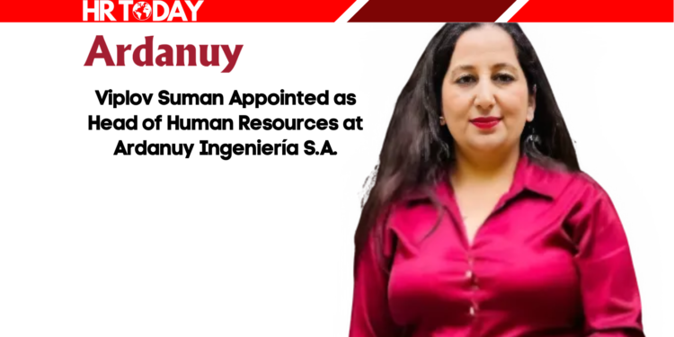 Viplov Suman Appointed as Head of Human Resources at Ardanuy Ingeniería S.A.