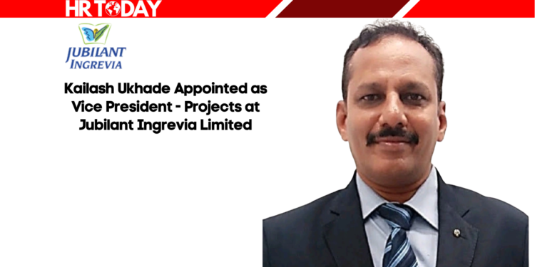 Kailash Ukhade Appointed as Vice President - Projects at Jubilant Ingrevia Limited