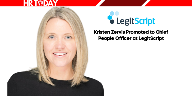 Kristen Zervis Promoted to Chief People Officer at LegitScript