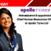 Mahalakshmi R appointed as Chief Human Resources Officer at Apollo Tyres Ltd