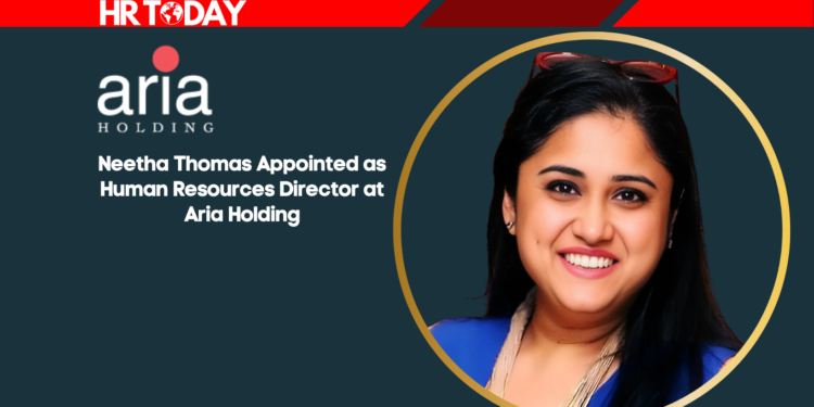 Neetha Thomas Appointed as Human Resources Director at Aria Holding