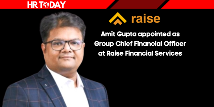 Amit Gupta appointed as Group Chief Financial Officer at Raise Financial Services