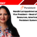 Nandini Lal Appointed as Senior Vice President – Head of Human Resources, Americas at Persistent Systems