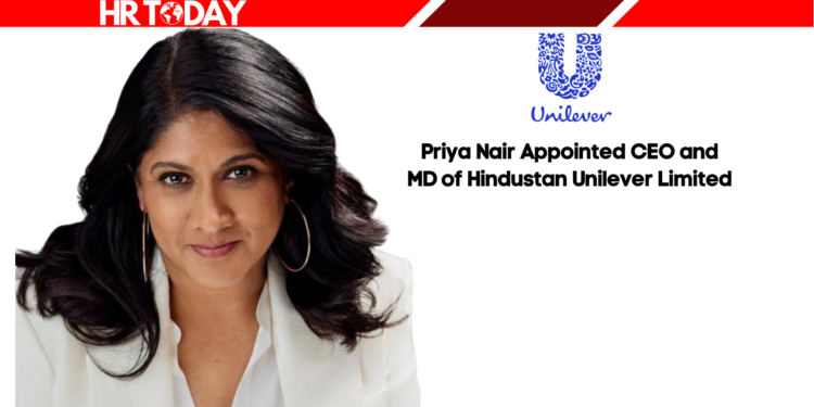 Priya Nair Appointed CEO and MD of Hindustan Unilever Limited
