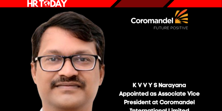 K V V Y S Narayana Appointed as Associate Vice President at Coromandel International Limited