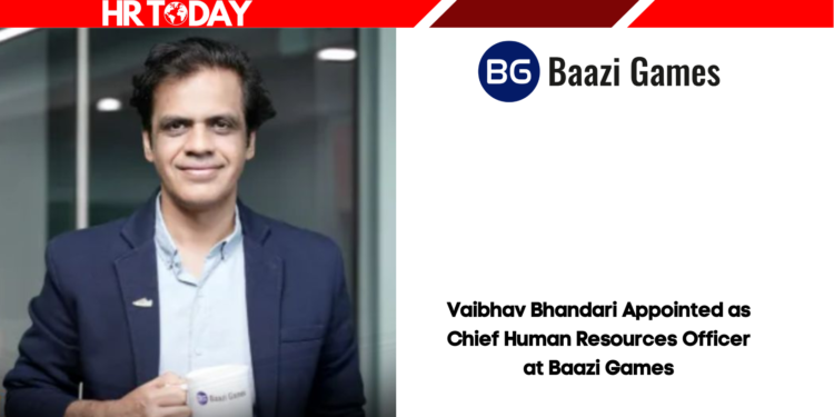 Vaibhav Bhandari Appointed as Chief Human Resources Officer at Baazi Games