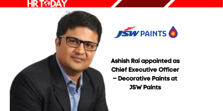 Ashish Rai appointed as Chief Executive Officer – Decorative Paints at JSW Paints