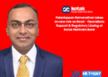 Palaniappan Ramanathan takes on new role as Head – Operations Support & Regulatory Liasing at Kotak Mahindra Bank