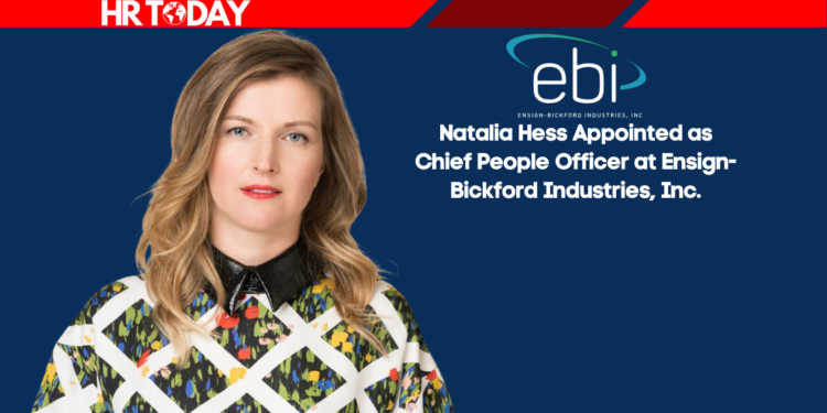 Natalia Hess Appointed as Chief People Officer at Ensign-Bickford Industries, Inc.