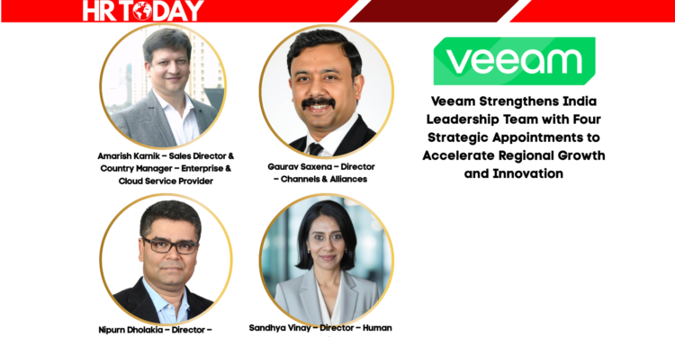 Veeam Strengthens India Leadership Team with Four Strategic Appointments to Accelerate Regional Growth and Innovation
