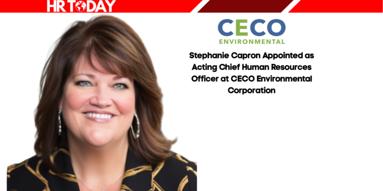 Stephanie Capron Appointed as Acting Chief Human Resources Officer at CECO Environmental Corporation