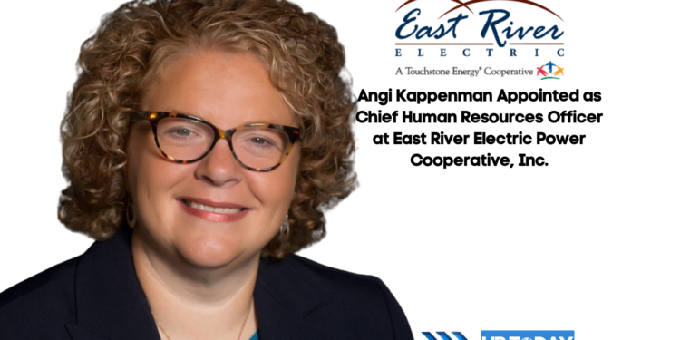 Angi Kappenman Appointed as Chief Human Resources Officer at East River Electric Power Cooperative, Inc.