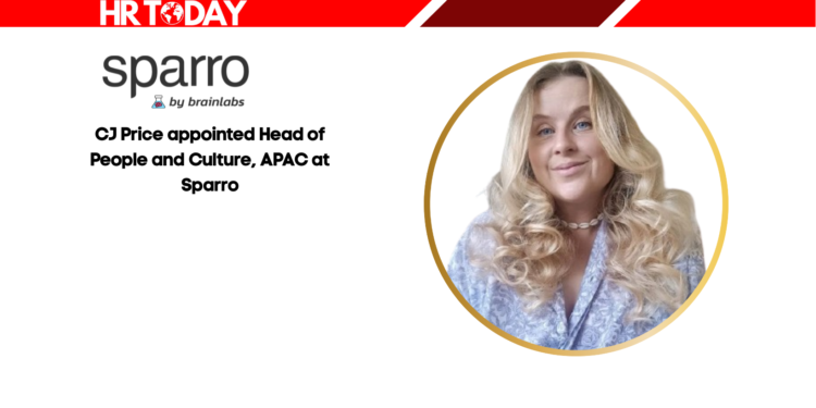 CJ Price appointed Head of People and Culture, APAC at Sparro