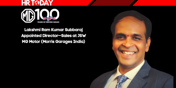 Lakshmi Ram Kumar Subbaraj Appointed Director—Sales at JSW MG Motor (Morris Garages India)
