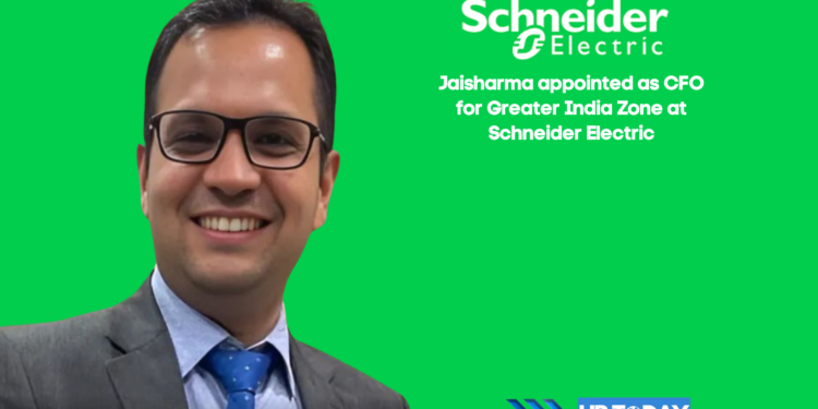 Jaisharma appointed as CFO for Greater India Zone at Schneider Electric