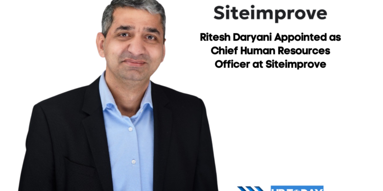 Ritesh Daryani Appointed as Chief Human Resources Officer at Siteimprove