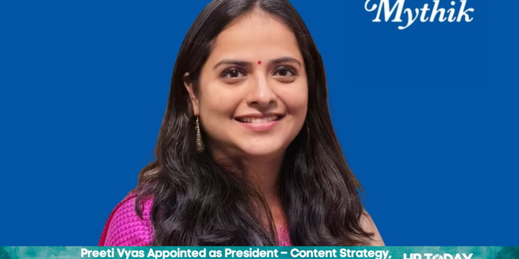 Preeti Vyas Appointed as President – Content Strategy, Partnerships & Consumer Products at Mythik