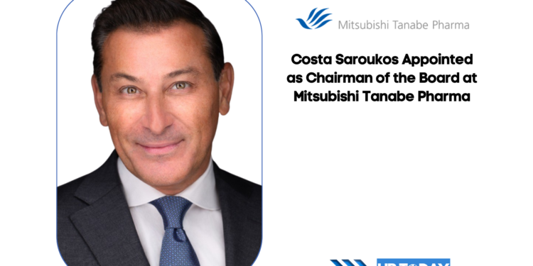 Costa Saroukos Appointed as Chairman of the Board at Mitsubishi Tanabe Pharma